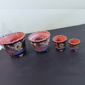 Antique Nesting Pot Planter Set